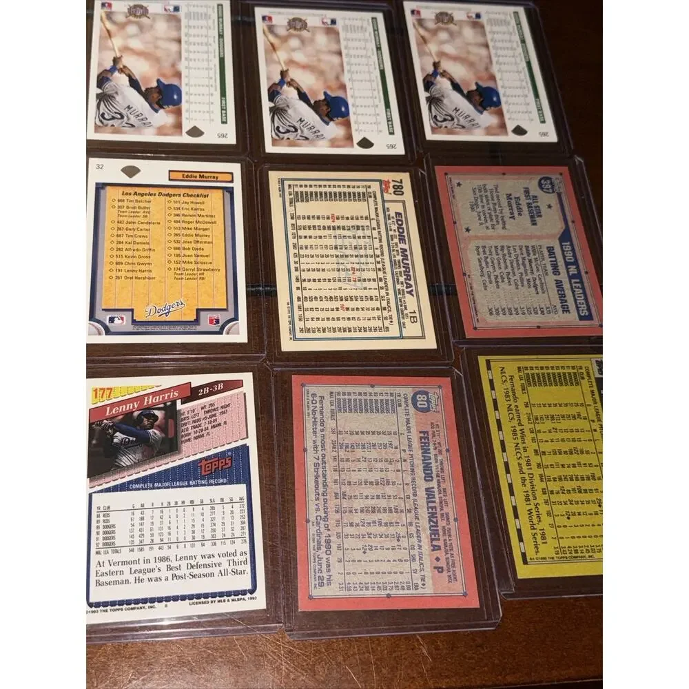 Lot 135+ Los Angeles LA Dodgers Baseball Cards Eddie Murray Pedro Ramon Martinez